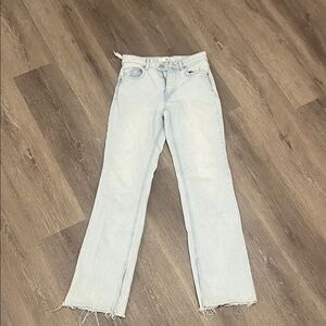 Classic Light Blue Straight Leg Women's Jeans
